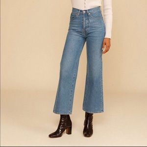 NWT Rouje Concorde jeans in color indigo double stone size 32.